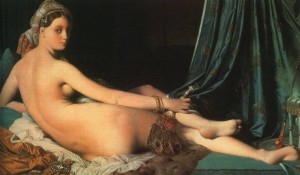 La grande odalisca, cm. 91 x 162, Museo del Louvre, Parigi